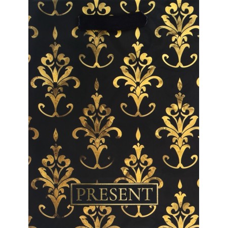 Package Gift Vertical "Black Gold", MS 18 x 23 x10 cm-2