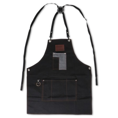 Apron for the master, denim, black color-9
