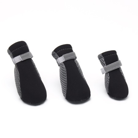 Dog boots "comfort +", size L (5, 3 x 4 cm), gray-black-3