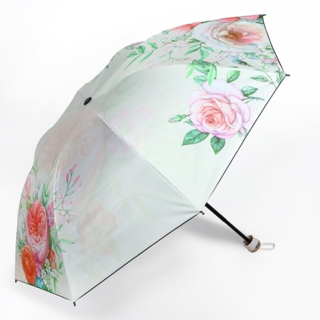 Mechanical “Bouquet” umbrella, Eponge, 4 additions, 8 spokes, r = 47 cm, color mix-2
