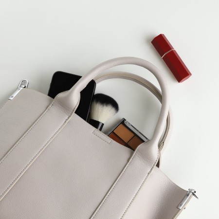 Bag Women's Tout with zipper, gray color-9