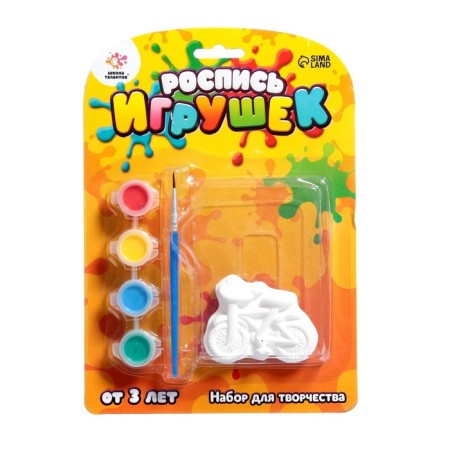 Set for creativity "painting toys from gypsum", technician mix-5