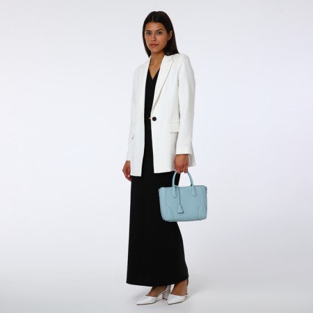 TEXTURA wives bag, 25*7*21, OD with zipper, belt regulus, blue-8