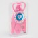 A child’s care set, 5 items (comb, tweezers, scissors, a knipser, saw), pink color