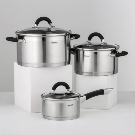 Nadoba oolina pan set, 3 pcs: 1.5 l, 3.2 l, 6 l