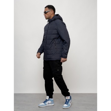 Male spring jacket, size 50, dark blue color-1