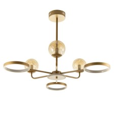 Mirbis chandelier 6XLED 4000K 30W 3xg9 gold 75x75x59cm Bayerlux