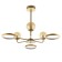 Mirbis chandelier 6XLED 4000K 30W 3xg9 gold 75x75x59cm Bayerlux