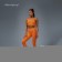 TOP in the rub, rr ms m, apricot color