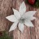 Decor "Cold Flower" 26x20 cm, silver