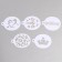 Stencils for makeup "Girls" 15 sheets, reusable