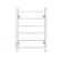 The electric heated towel “Sanprise” Aurora P6, 400x600 mm, left, white