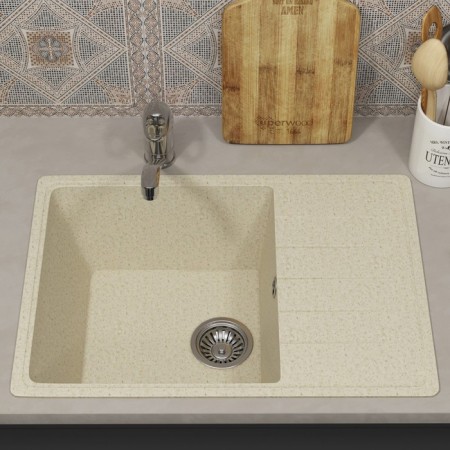Kitchen car wash Uperwood Econ UPD-506, 002, rectangular, color 002 beige matte 103024-1