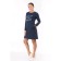 Women's tunic with a long sleeve, size 46, blue color