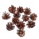 New Year's decor "Set of natural cones" 12 pcs.