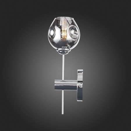 Wall lamp ST LUCE. SL1500.101.01. Fovia. 1x40 W, E14, 12x37 cm, color chromium-7