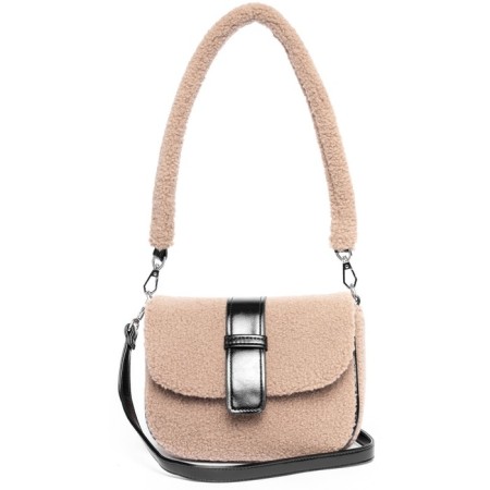 Cross-Body Bag, eco-smoke, ludor beige, 23x10x17 cm