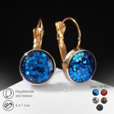 Earrings with the rhinestones 