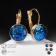 Earrings with the rhinestones "confetti" flash, color mix