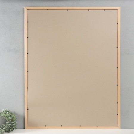 Photo frame wood 70x90 cm, natural (2500) (plastic screen)-2
