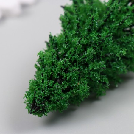 Artificial plant for creativity plastic "spruce" dark green 10 cm-3
