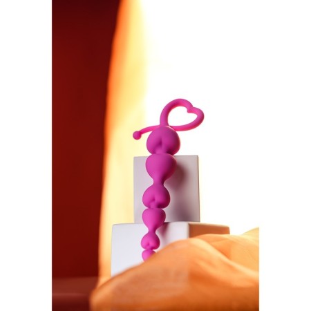 Anal chain Todo by toyfa sweety, silicone, pink color, 18.5 cm, d 3.1 cm-6