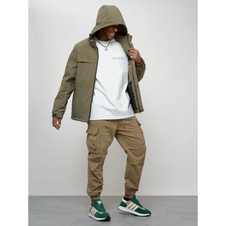 Male spring jacket, size 48, light green color-13