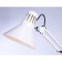A table lamp with an E27 interchangeable lamp on the Ambrella Light, Desk, De7719, E27, white color