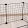 Coaters 8 sections, metal, black, 70 x 70 x 35 cm, (35 x 35 cm link)