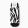 Women's socks "Zebra", black/white color, size 36-40