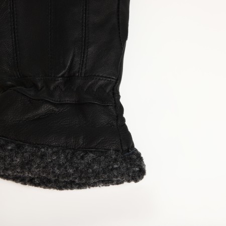 Male gloves, size XL, with insulation, black color-2