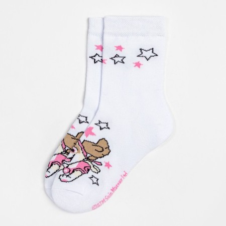 Socks PAW Patrol "Sky" stars, white color, 18-20 cm-3