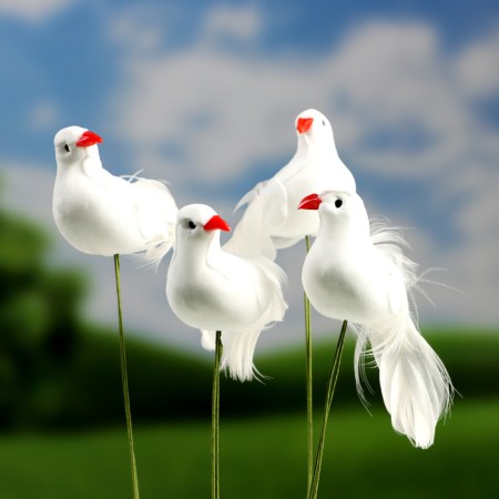 Plug "pair of pigeons" 5x4x11cm, set 4pcs-1
