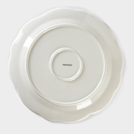 Porcelain “Etude” porcelain dish, d = 30 cm, white color-3
