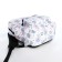 Youth backpack from lightning textiles, 3 pockets, waist bag, white color