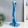 Souvenir Polystone "Sea Horse" stains of paint, blue 10x15.5x37.2 cm