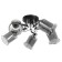 Causte "Olga" 5x60W E27 black/chrome 55x55x24cm