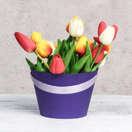 Carrying cone to flowers, purple 11.5 x 17 x 12 cm-3