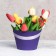 Carrying cone to flowers, purple 11.5 x 17 x 12 cm