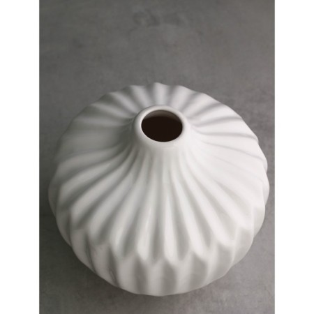 VAZA table "Shar", h = 16 cm, white color, ceramics, 1 variety, Iran-3