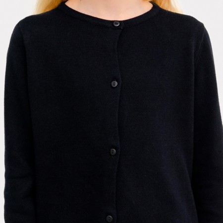 Cardigan for a girl school, black color, height 146 cm-3