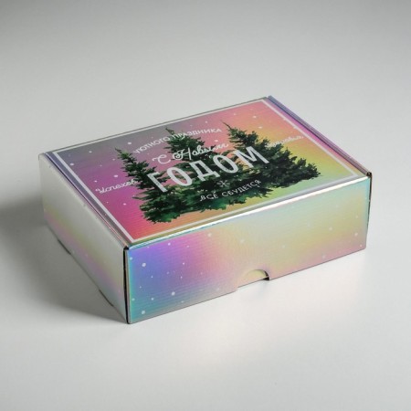 Folding box "Cozy holiday", 30.5 x 22 x 9.5 cm, New Year