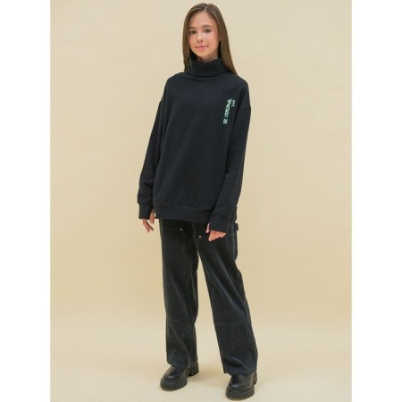 Jumper for girls, height 122 cm, black color-8
