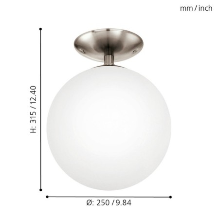 Rondo lamp, 1x60W E27, Nickel color-2