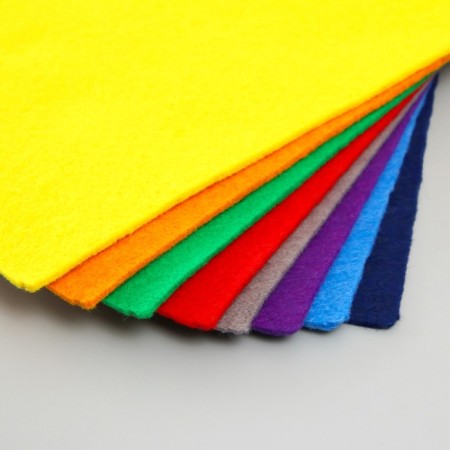 A set of soft felt "Astra" (8 pcs) Assorted, 3 mm, 400 gr. 20x30 cm-1