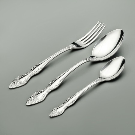 Set of cutlery "Troika", 36 items, silver color