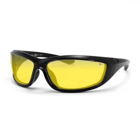 Charger glasses black with yellow lenses Antifog Ansi Z87+