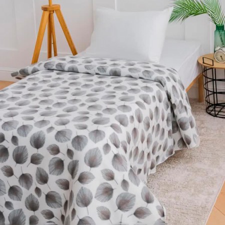 Ideason “Leaves”, 150x200cm, fleece 135 gr/m, polyester-1