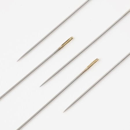 Sewing needles No. 1/5, d = 0.93 mm, 5 cm, with a golden ear, 10 pcs-1