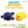 Bathing set "Clothing toys: duckling and whale", 2 pcs., Mix